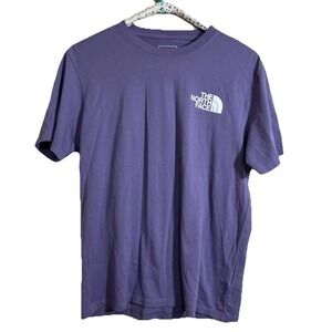 The North Face Box NSE Logo T-Shirt Men's Tee Purple, Black & White Logo‎ Medium